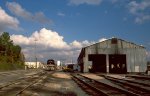 The engine house and fuel racks in Glenwood Yard